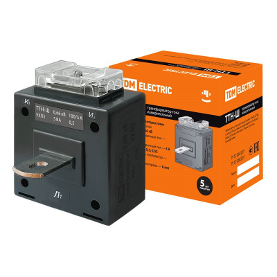 Трансформатор тока измерительный TDM ELECTRIC ТТН-Ш 100/5- 5VA/0,5-Р