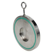 Клапан обратный DN.ru VCL1-3131V-Fb Ду50 Ру40 межфланцевый, одностворчатый, корпус - нержавеющая сталь, диск - нержавеющая сталь, уплотнение - Viton