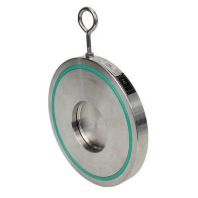 Клапан обратный DN.ru VCL1-3131V-Fb Ду50 Ру40 межфланцевый, одностворчатый, корпус - нержавеющая сталь, диск - нержавеющая сталь, уплотнение - Viton