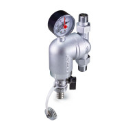 Фильтр TIM с поворотным соединением, с манометром, присоединение - американки 1/2