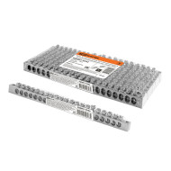 Шина TDM ELECTRIC "N" нулевая 6х9мм 20/2 (20 групп/крепеж по краям) никелированная