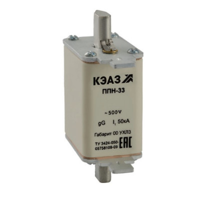 Вставка плавкая КЭАЗ ППН-33-X0-00-16А-УХЛ3