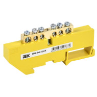 Шина PE земля на DIN-изоляторах ШНИ-6х9-6-Д-Ж IEK