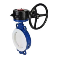 Затвор дисковый поворотный DN.ru WBV3434Pf-2W-Fb-H Ду65 Ру16 корпус - углеродистая сталь WCB, диск - углеродистая сталь WCB, уплотнение - PTFE, футерованный, межфланцевый, с ISO-фланцем F05, квадрат 11х11, крутящий момент 30Нм, с рукояткой