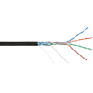Кабель NIKOLAN S/FTP 4 пары, Кат.6a (Класс Ea), тест по ISO/IEC, 500МГц, одножильный, BC (чистая медь), 23AWG (0,585мм), внутренний, LSZH нг(А)-HFLTx, оранжевый, 500м