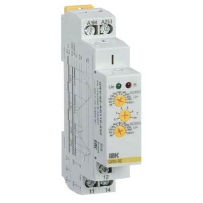 Реле повышения напряжения IEK ORV 1ф 110-240 В AC/DC ORV-02-AD110-240