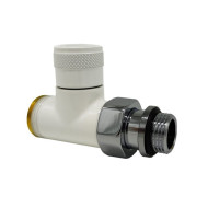 Прямой запорный вентиль SR Rubinetterie Tondera 1/2"х3/4" E, цвет белый