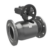 Шаровой стальной кран, с редуктором LD, Ду400, Ру16