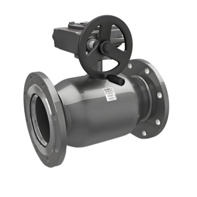 Шаровой стальной кран, с редуктором LD, Ду400, Ру16