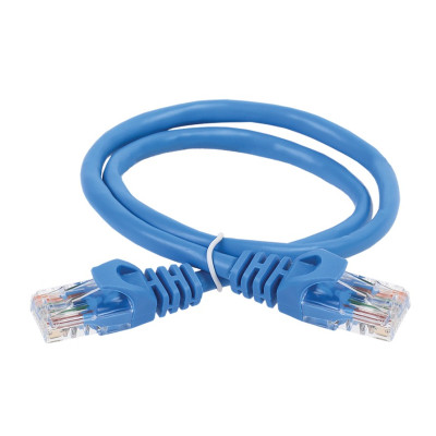 Коммутационный шнур ITK кат. 5Е UTP LSZH 1м синий