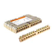 Шина TDM ELECTRIC "N" нулевая 6х9мм 14/1 (14 групп/крепеж по центру)