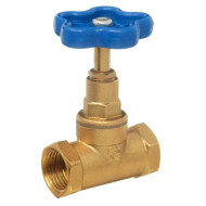 Клапан запорный латунь 15б3р Ду20 Ру25 м/м БАЗ
