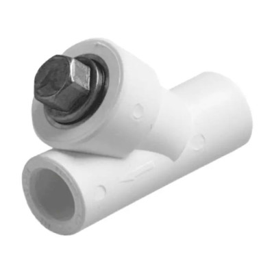 Фильтр PP-R белый сетчатый Дн40х45гр VALFEX 10141040