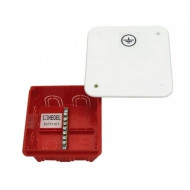 Коробка уравнивания потенциалов Hegel д/сплош стен, 10 вводов, внутр разм 90x90x48,55 мм, ниша: 102x102x50, IP20