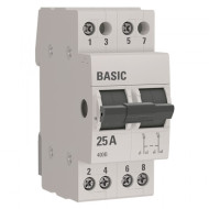 Переключатель трехпозиционный EKF 2P 25А Basic