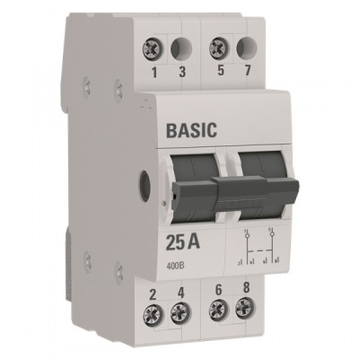 Переключатель трехпозиционный EKF 2P 25А Basic