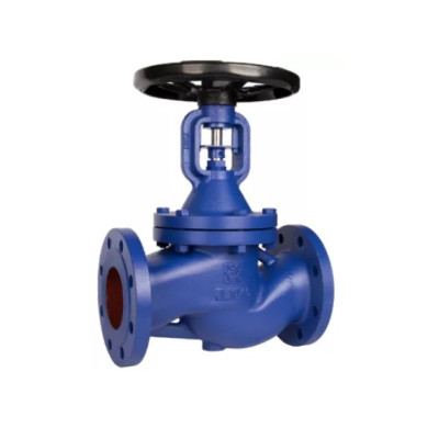 Вентиль запорный сильфонный Rushwork 334-025-16, DN025, PN16, корпус - GJL-250 (GG25), клапан - AISI420, уплотнение - AISI420, Ф/Ф, штурвал