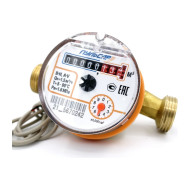 Счетчик воды Пульсар Ду15 импульсный выход, Qn=1,5 м3/ч, L=110мм, (присоединители с обратным клапаном в комплекте)