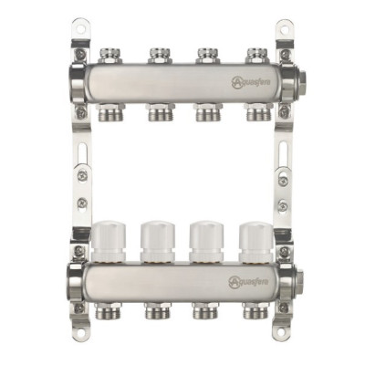 Группа коллект нерж Aquasfera 1" м/м 2в 3/4" ЕК н/р 9504-01