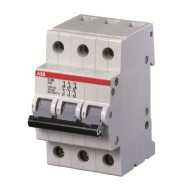 Рубильник ABB 3-х полюсный модульный E203r 80A (красная ручка)