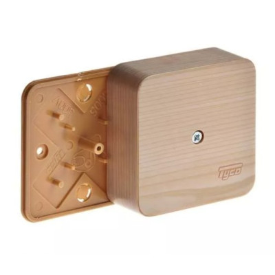 Коробка распределительная Ruvinil ОП 79х79х32мм IP40 сосна (светл. основа)