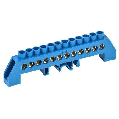 Шина N "ноль" в комбинированном DIN-изоляторе типа "Стойка" ШНИ-8х12-12-КС-С IEK