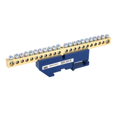 Шина нулевая на DIN-изол. ШНИ-8х12-22-Д-С IEK