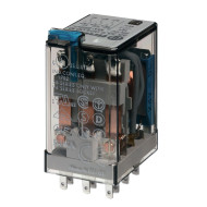 Реле миниатюрное универсальное электромеханич. монтаж в розетку Finder 3co 10а agni 24в ac rti опции: кнопка тест