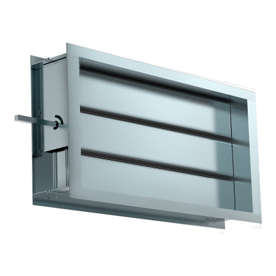 Воздушный клапан с подставкой под электропривод Shuft DRr 800х500