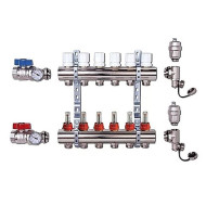 Группа коллекторов "ViEiR" с расход 6-вых нерж без кранов 1"x3/4"