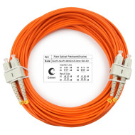 Оптический патч-корд SC-SC Cabeus FOP-62-SC-SC-10m 62,5/125 (ОМ1) 10 метров