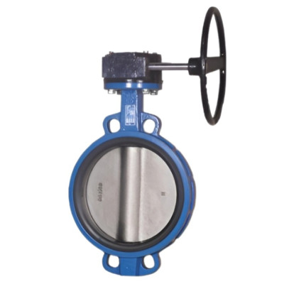 Затвор дисковый поворотный межфланцевый с редуктором Water Technics BVGR WT DN300 PN16