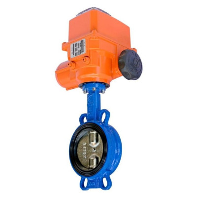 Затвор поворотный чугунный EPDM Ду250 Ру16 эл/п Tecofi VPI4448-B24EP0250