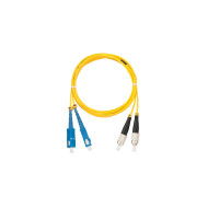 Шнур NIKOMAX волоконно-оптический, переходной, одномодовый 9/125мкм, стандарта OS2, SC/UPC-FC/UPC, двойной, полимерный материал нг(A)-HF, 2мм, желтый, 2м
