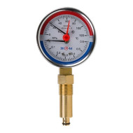 Термоманометр ЭКОМЕРА 120С 0,6МПа Дк80 G1/4"радиальный в/к перех G1/2" L=40мм