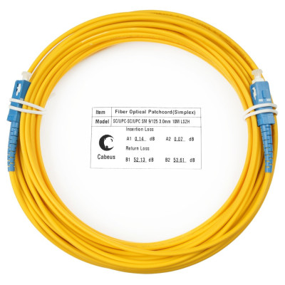 Оптический патч-корд SC-SC Cabeus FOP(s)-9-SC-SC-15m 9/125 15 метров