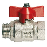 ITAP Кран шаровой IDEAL, резьба нр-вр, ручка-бабочка 3/8 /15/165/ 093/3/8 0930038