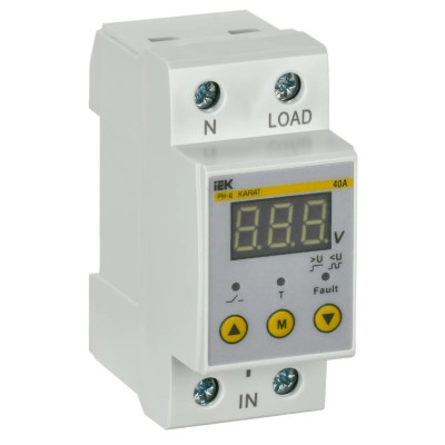 Реле напряжения IEK РН-д однофазное 36мм 40А