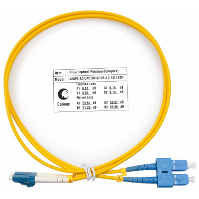 Оптический патч-корд LC-SC Cabeus FOP(d)-9-LC-SC-1m 9/125 1 метр