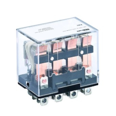 Реле промежуточное dekraft пр-102 10а 12в dc 4 конт. с led-индикацией