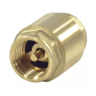 Клапан обратны латунь Ду15 Ру16 м/м диск латунь SantechSystems