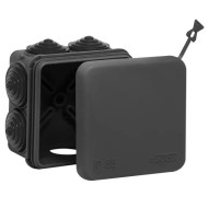 Коробка распределительная Ruvinil ОП 70х70х40мм УХЛ1 IP55 черный