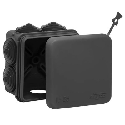 Коробка распределительная Ruvinil ОП 70х70х40мм УХЛ1 IP55 черный