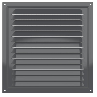 Решетка ERA 2525МЭ, металл, серая