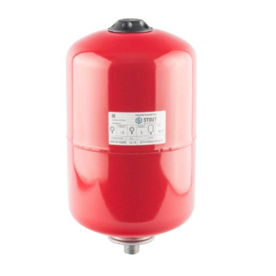 Бак расширительный 12л STOUT красный