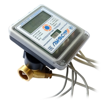 Ультразвуковой теплосчетчик Пульсар Ду15 RS-485, qp=1,5 м3/ч, обратный, 105°C