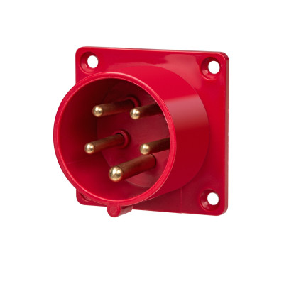 Вилка TDM 615 скрытая 3Р+РЕ+N 16А 380В IP44