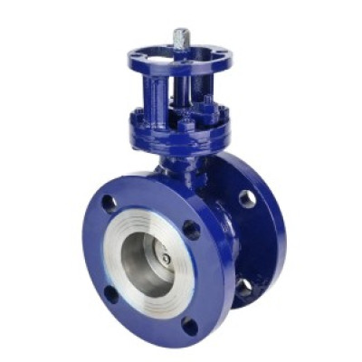 Затвор дисковый поворотный с тройным эксцентриситетом DN.ru WBV3EX-3432M-1W-F-ISO Ду300 Ру25 корпус - углеродистая сталь WCB, диск - нерж. сталь 316, уплотнение - METAL, фланцевый, с ISO-фланца F14, с голым штоком квадратным 27, крутящий момент 17...