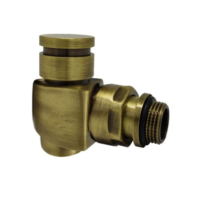 Вентиль запорный SR Rubinetterie угловой серия "Prestige & Minimal" 1/2", цвет бронза