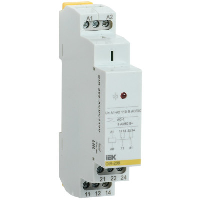 Реле промежуточное IEK OIR 2 конт. (8А) 110В AC/DC